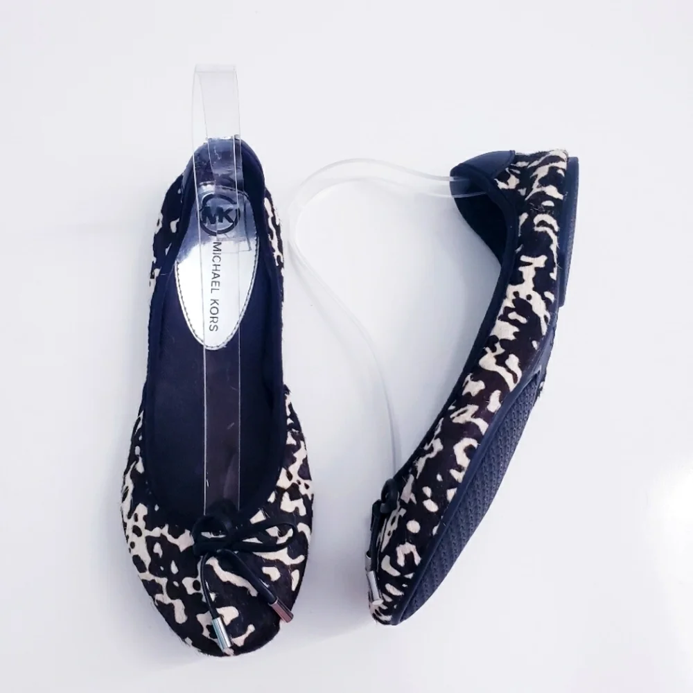 MICHAEL Michael Kors Calf Hair Animal Print Flats